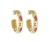 Saphira Hoops Painted Eclipse Small