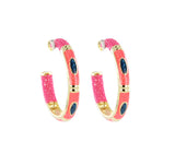 Saphira Hoops Painted Eclipse Medium