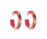 Saphira Hoops Painted Eclipse Small