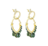 Gemstone Twin Hoops Petite