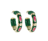 Saphira Hoops Painted Eclipse Small