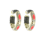 Saphira Hoops Painted Eclipse Small