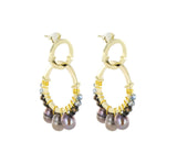 Gemstone Twin Hoops Petite