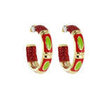 Saphira Hoops Painted Eclipse Small