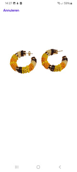 Créoles Gemstones Hoops Full Party Small
