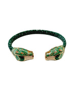 Bracelet Saphira Tibétain Tigres Peint Main
