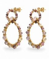 Dubbel Hoops Gemstone