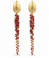 Long Gemstone Earrings