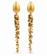 Long Gemstone Earrings