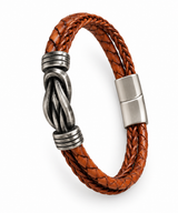 The Infinity Leather Bracelet