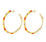 Gemstone Rainbow Hoops