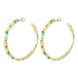 Gemstone Rainbow Hoops