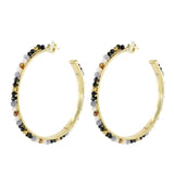 Gemstone Rainbow Hoops