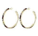 Gemstone Rainbow Hoops