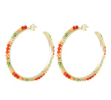 Gemstone Rainbow Hoops