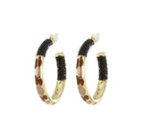 Créoles Saphira Petits Pois Peints