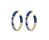 Créoles Saphira Petits Pois Peints