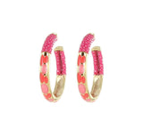 Créoles Saphira Petits Pois Peints