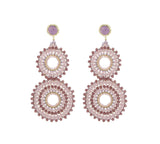 Créoles Gemstones Hoops Full Party Small