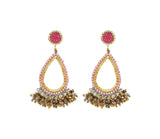 Créoles Gemstones Hoops Full Party Small