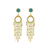 Créoles Gemstones Hoops Full Party Small