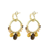 Gemstone Twin Hoops Petite