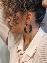 Créoles Gemstones Hoops Full Party Medium