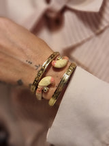 Jonc Saphira Power Perroquets Peint à la Main