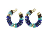 Créoles Gemstones Hoops Full Party Small