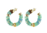 Créoles Gemstones Hoops Full Party Small