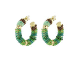 Créoles Gemstones Hoops Full Party Small