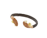 Jonc Saphira Power Perroquets Peint à la Main