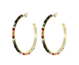 Gemstone Rainbow Hoops