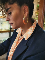 Créoles Saphira Bambou Velours