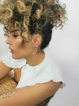 Gemstone Twin Hoops Petite