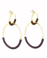 Créoles Saphira Velours