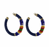 Big Hoops Saphira Beads Rainbow