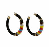 Big Hoops Saphira Beads Rainbow