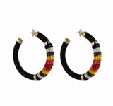 Big Hoops Saphira Beads Rainbow