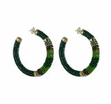 Grosses Créoles Perles Saphira 2 Tons