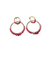 Gemstone Twin Hoops Grande