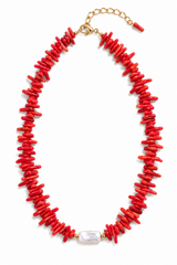 Coral Pearl Necklace