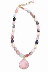 Rosé Aura Necklace