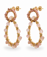 Dubbel Hoops Gemstone