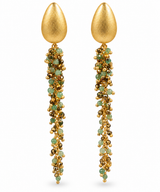 Long Gemstone Earrings