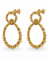 Dubbel Hoops Gemstone