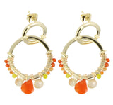 Gemstone Twin Hoops Petite