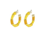 Créoles Gemstones Hoops Full Party Small