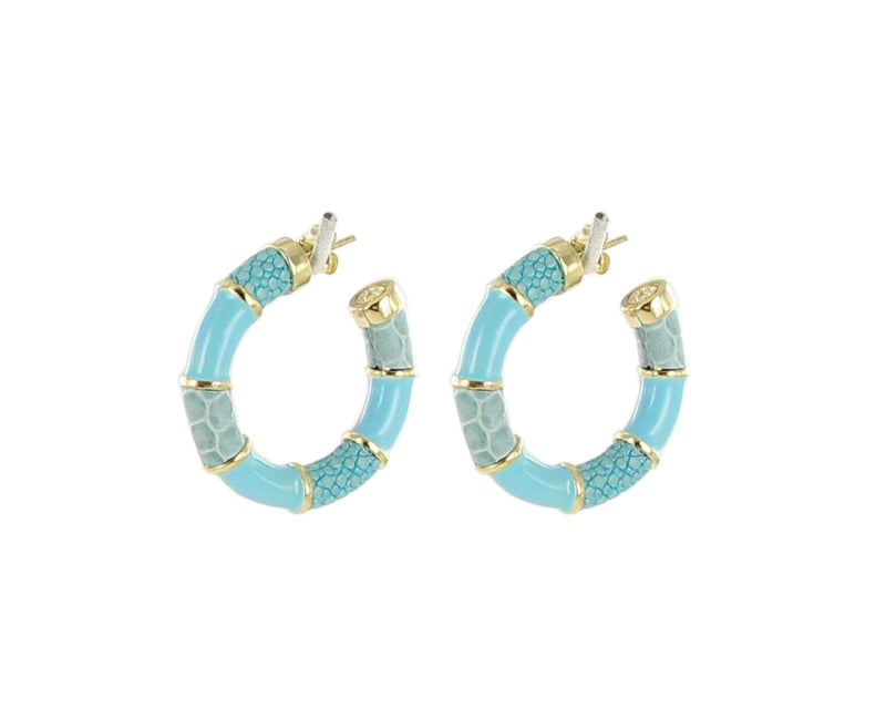 Créoles Gemstones Hoops Full Party Small