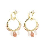 Gemstone Twin Hoops Petite